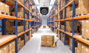 PTZ camera in warehouse