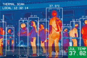 Thermal detection security camera